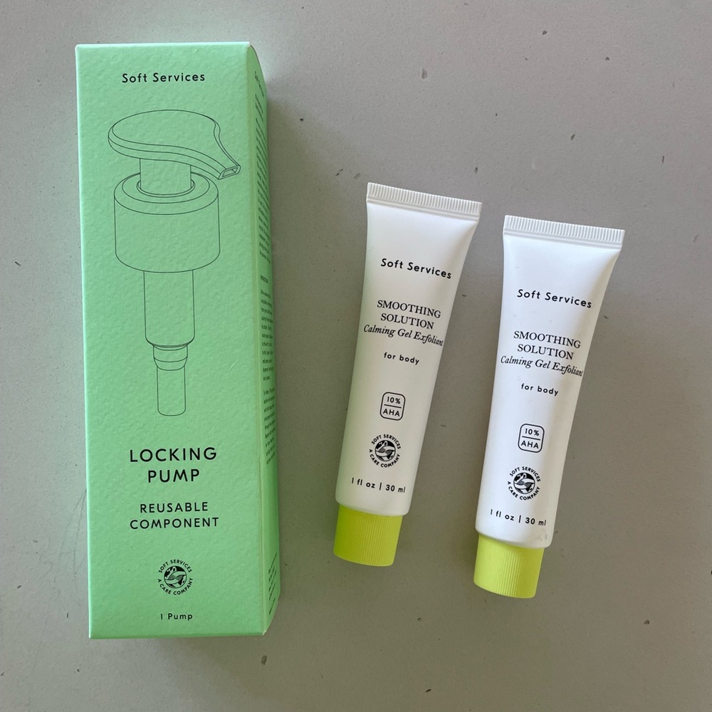 Soft Services Smoothing Solution & Carea Cream Pump